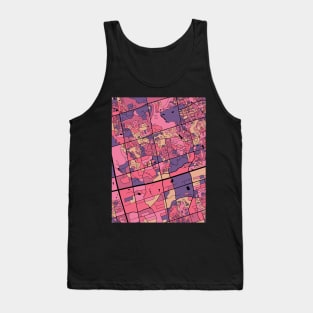 Markham Map Pattern in Purple & Pink Tank Top